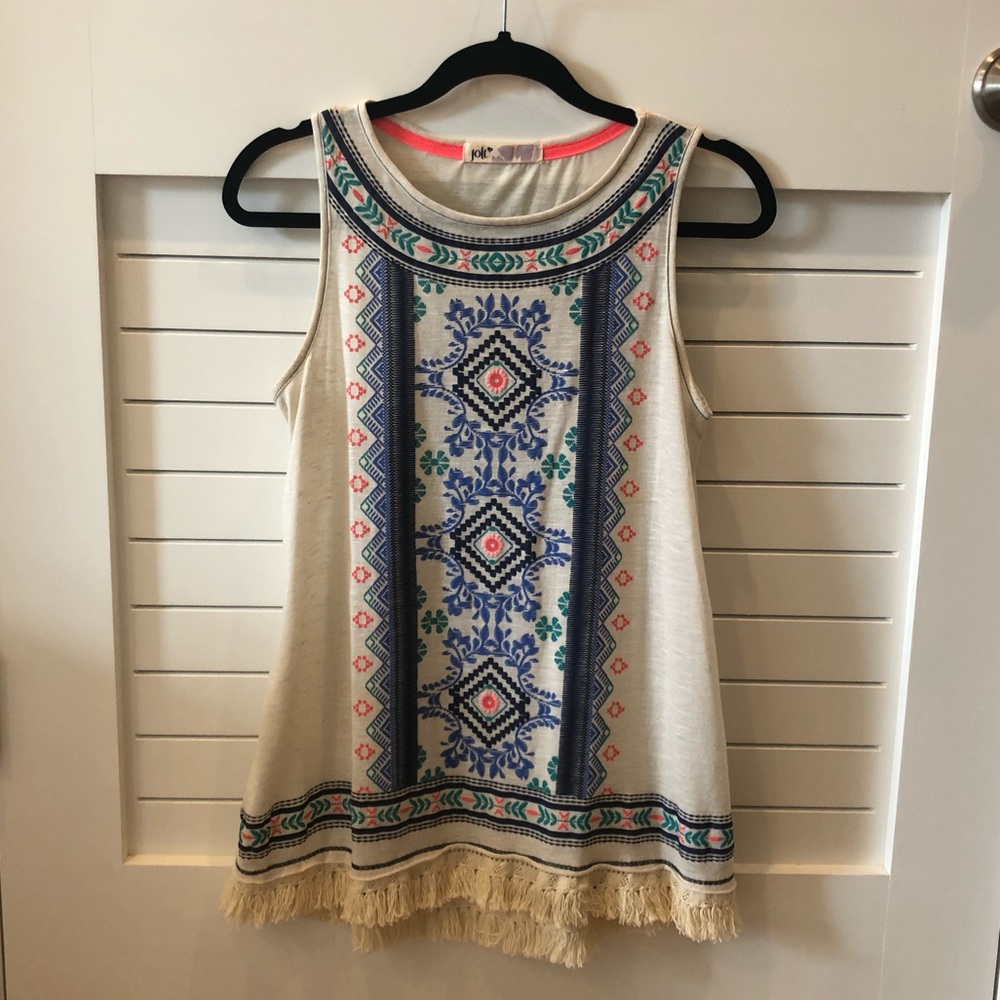 Patterned Boho-Chic Tank Top